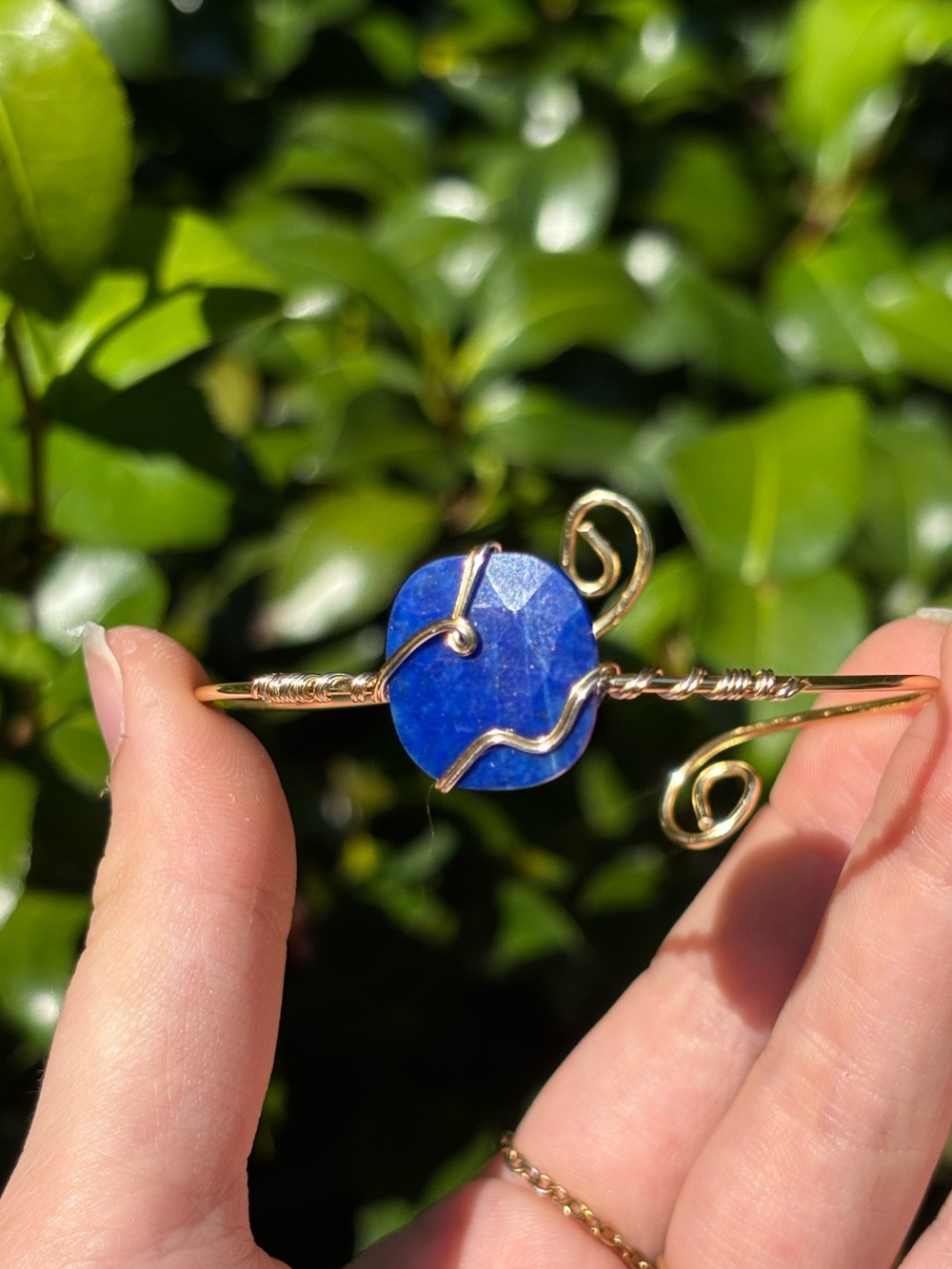 Lapis lazuli bangle